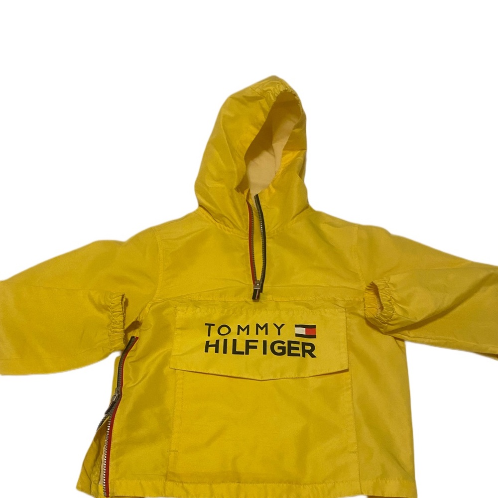 Yellow Light weight Tommy Hilfiger kids rain coat.